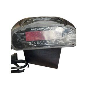 Sonnet Industries R-1662B Electric Compact AM/Fm Digital Led Clock Black Radio